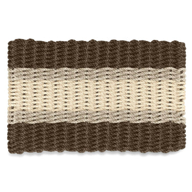 Lobster Rope Doormats, Outdoor Door Mats, Wicked Good Door Mats Made in Maine, Mocha, Dark Tan, Light Tan